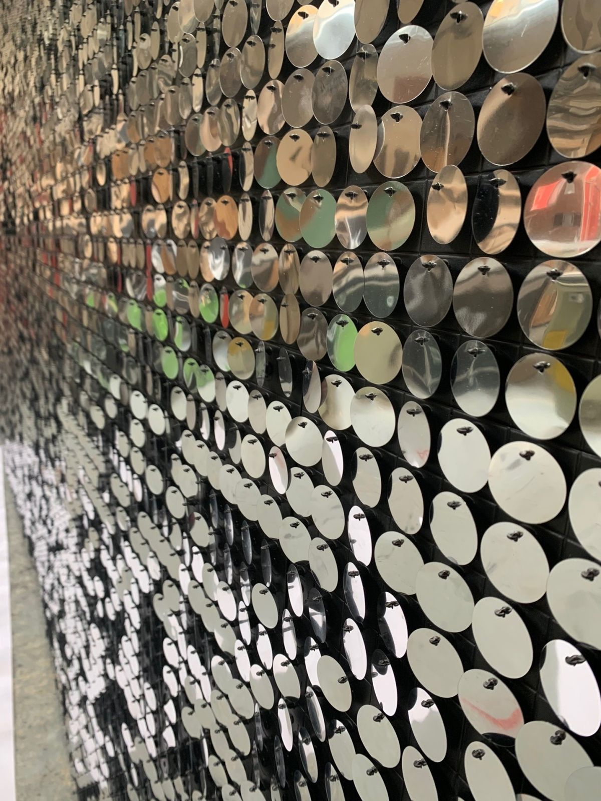 CNC machined stainless steel kinetic facade panels with precision mounting system