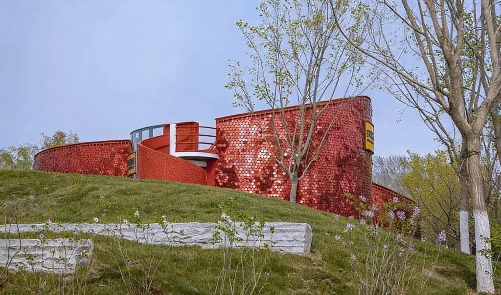 Custom stainless steel kinetic wind wall manufacturer for architectural facades